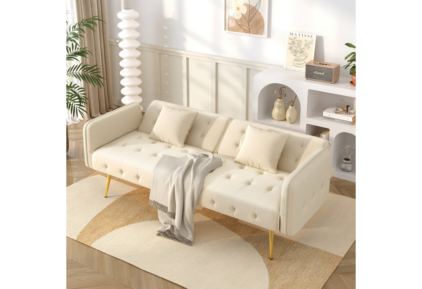 HAUSS SPOLE Schlafsofa mit Schlaffunktion,2er-Set Tagesbett mit verstellbarer Rückenlehne von HAUSS SPOLE