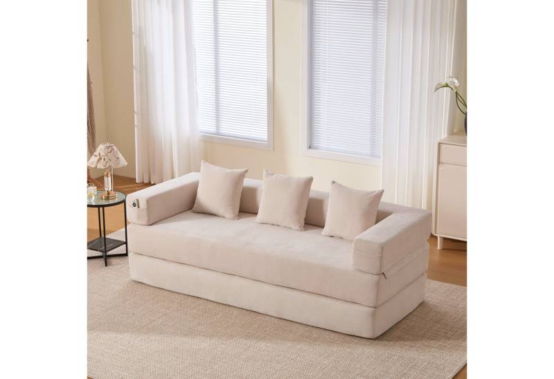 HAUSS SPOLE Schlafsofa mit Schlaffunktion,Modulares Relaxsofa mit Seitentaschen von HAUSS SPOLE