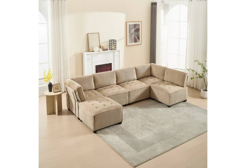 HAUSS SPOLE Schlafsofa mit bettfunktion,6-Sitzer sofas wohnzimmer,sofa l form mit Taschen HAUSS SPOLE Schlafsofa mit bettfunktion,6-Sitzer sofas wohnzimmer,sofa l form mit Taschen von HAUSS SPOLE