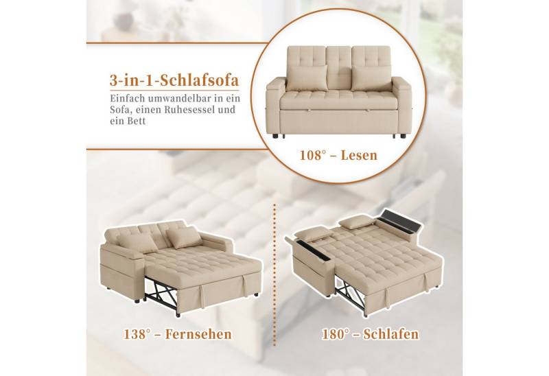 HAUSS SPOLE Schlafsofa mit bettfunktion und Stauraum Verstellbarer Wohnzimmersofa HAUSS SPOLE Schlafsofa mit bettfunktion und Stauraum Verstellbarer Wohnzimmersofa von HAUSS SPOLE