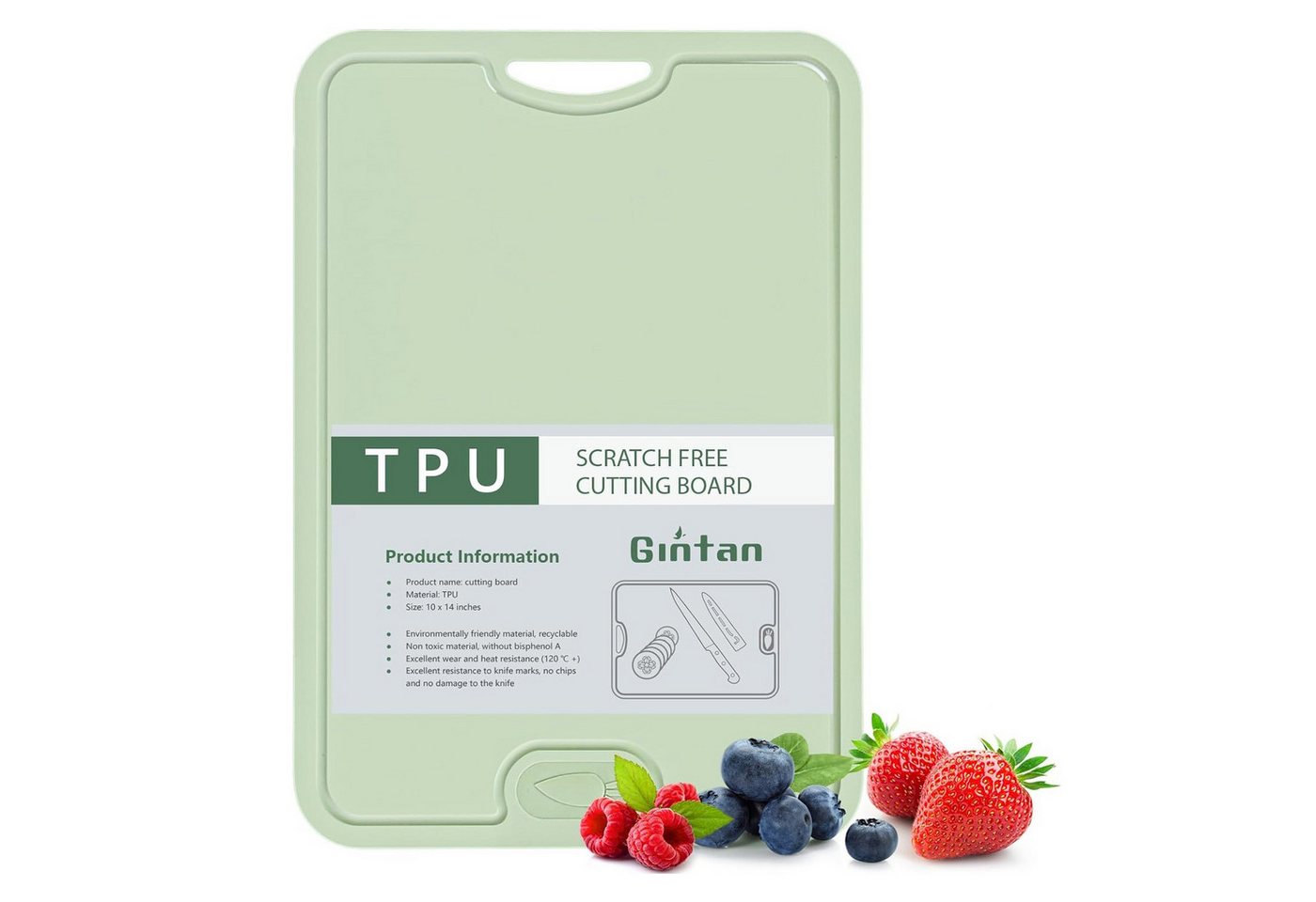 HAUSS SPOLE Schneidebrett Küchenbrett Schneidematte Küchenunterlage aus TPU, für Obst,Gemüse,Bot,Fleisch oder Käse HAUSS SPOLE Schneidebrett Küchenbrett Schneidematte Küchenunterlage aus TPU, für Obst,Gemüse,Bot,Fleisch oder Käse von HAUSS SPOLE