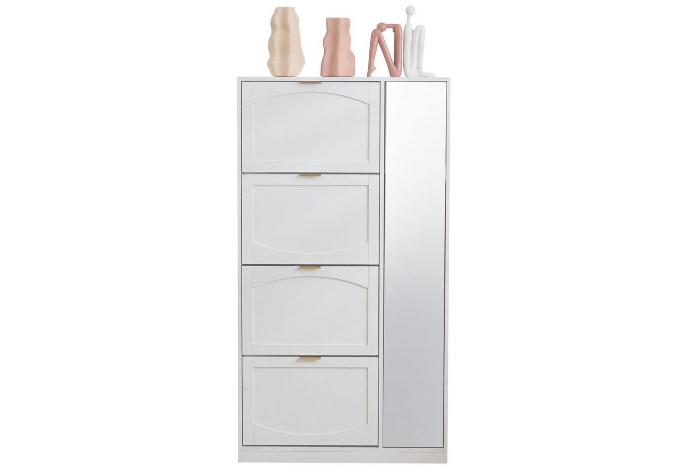 HAUSS SPOLE Schuhschrank 147×80×24 Schuhkommode Schuhkipper mit Spiegel, verstellbare Regalböden HAUSS SPOLE Schuhschrank 147×80×24 Schuhkommode Schuhkipper mit Spiegel, verstellbare Regalböden von HAUSS SPOLE