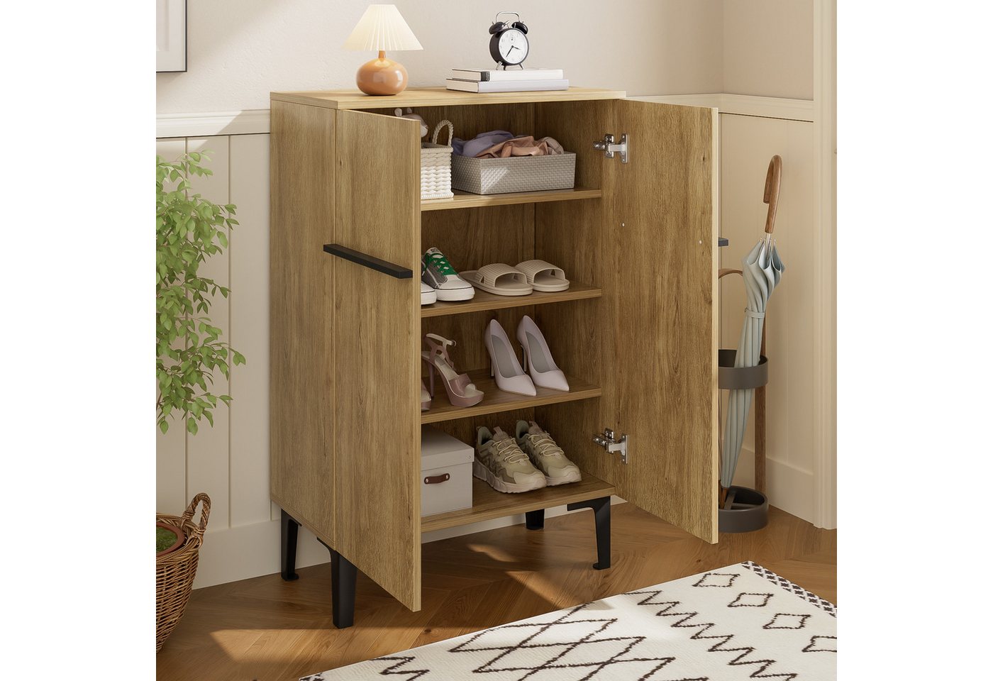 HAUSS SPOLE Schuhschrank Multifunktionaler Schuhkipper Schuhständer verstellbaren Einlegeböden HAUSS SPOLE Schuhschrank Multifunktionaler Schuhkipper Schuhständer verstellbaren Einlegeböden von HAUSS SPOLE