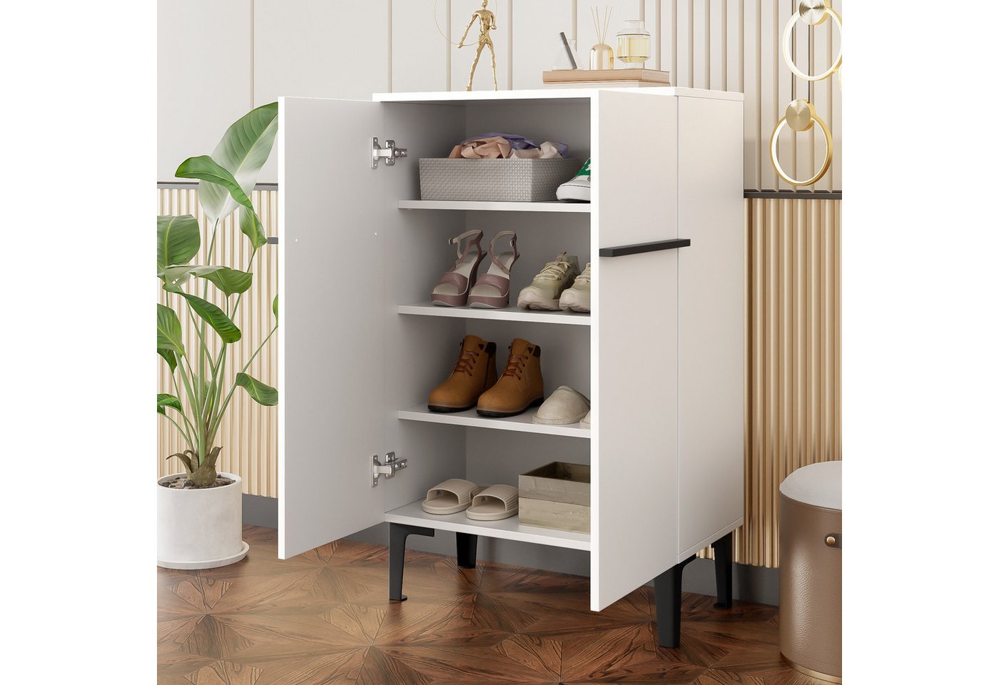 HAUSS SPOLE Schuhschrank Multifunktionaler Schuhkipper Schuhständer verstellbaren Einlegeböden HAUSS SPOLE Schuhschrank Multifunktionaler Schuhkipper Schuhständer verstellbaren Einlegeböden von HAUSS SPOLE