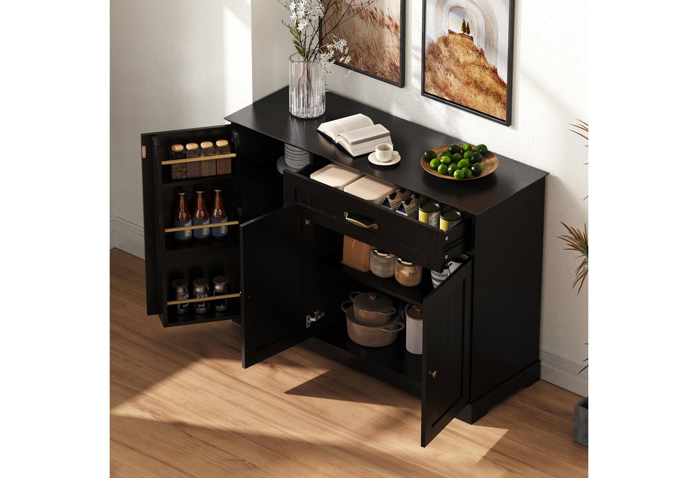 HAUSS SPOLE Sideboard Modernes Buffetschrank Küchenschrank für Esszimmer, Wohnzimmer & Diele HAUSS SPOLE Sideboard Modernes Buffetschrank Küchenschrank für Esszimmer, Wohnzimmer & Diele von HAUSS SPOLE