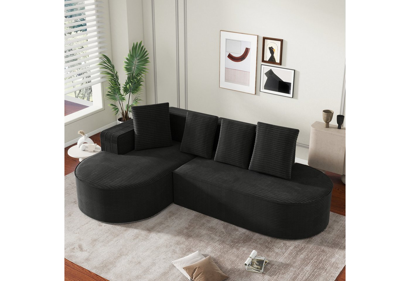 HAUSS SPOLE Sofa mit bettfunktion,couch mit schlaffunktion,Ecksofa mit Dicke Polsterung, Modulares Cloud-Kombinationssofa mit L-Liegestühlen – Keine Montage erforderlich, Hochelastische Schaumstofffüllung, Weicher Velvet-Stoff., mit Relaxfunktion HAUSS SPOLE Sofa mit bettfunktion,couch mit schlaffunktion,Ecksofa mit Dicke Polsterung, Modulares Cloud-Kombinationssofa mit L-Liegestühlen – Keine Montage erforderlich, Hochelastische Schaumstofffüllung, Weicher Velvet-Stoff., mit Relaxfunktion von HAUSS SPOLE