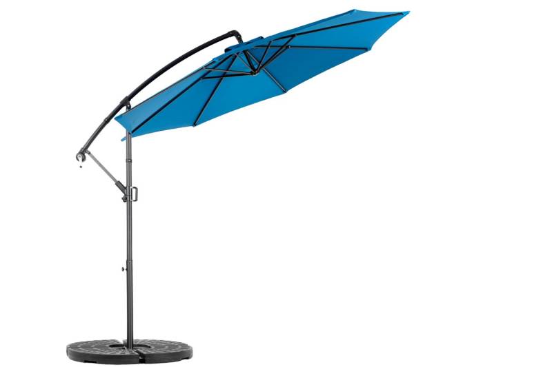 HAUSS SPOLE Sonnenschirm Gartenschirm Ampelschirm Balkonschirm mit Kurbel, 453× 267 cm(L × B), LxB: 294x294 cm, Schirm, mit Kurbelmechanismus, UV-Schutz für Garten, Terrasse, Pool von HAUSS SPOLE