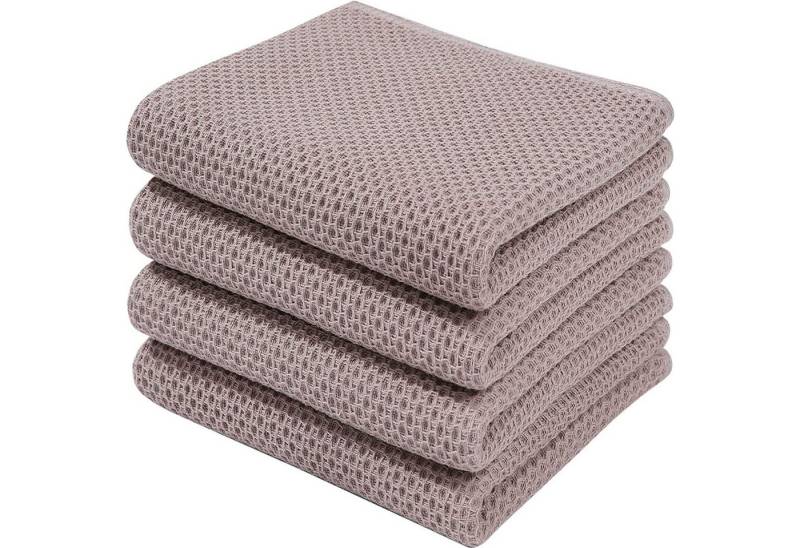 HAUSS SPOLE Spültuch Geschirrtuch, (Spar-Set, 4-tlg/6-tlg),100% Baumwolle, (Geschirrtücher Geschirrtuch 4er oder 6er Set 34 x 34 cm oder 34 x 73cm, 4-tlg., Geschirr Küchen Tuch Tücher Handtücher Handtuch Küchenhandtuch), aus 100% Baumwolle von HAUSS SPOLE