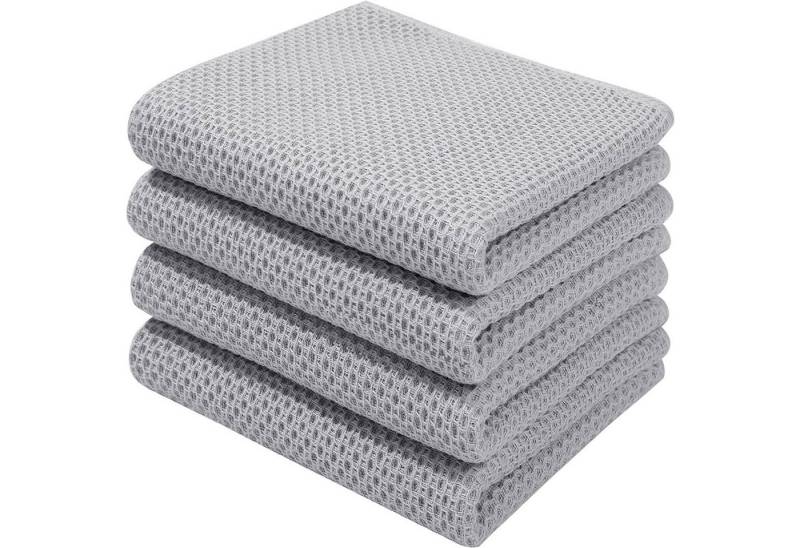 HAUSS SPOLE Spültuch Geschirrtuch, (Spar-Set, 4-tlg/6-tlg),100% Baumwolle, (Geschirrtücher Geschirrtuch 4er oder 6er Set 34 x 34 cm oder 34 x 73cm, 4-tlg., Geschirr Küchen Tuch Tücher Handtücher Handtuch Küchenhandtuch), aus 100% Baumwolle von HAUSS SPOLE