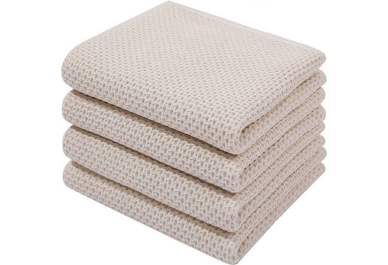 HAUSS SPOLE Spültuch Geschirrtuch, (Spar-Set, 4-tlg/6-tlg),100% Baumwolle, (Geschirrtücher Geschirrtuch 4er oder 6er Set 34 x 34 cm oder 34 x 73cm, 4-tlg., Geschirr Küchen Tuch Tücher Handtücher Handtuch Küchenhandtuch), aus 100% Baumwolle von HAUSS SPOLE