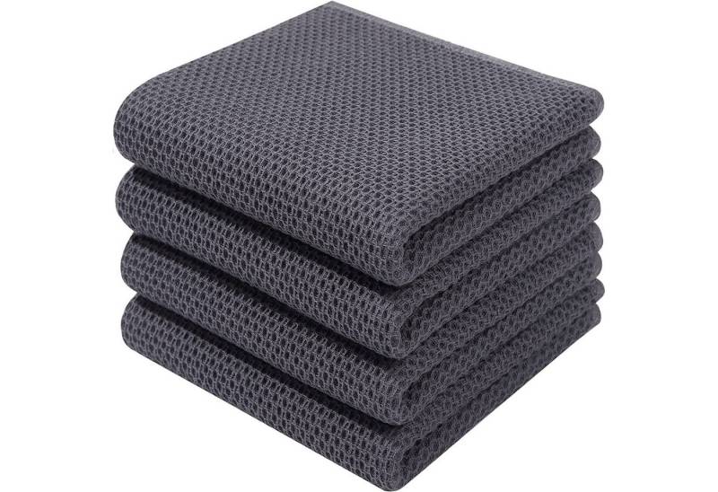 HAUSS SPOLE Spültuch Geschirrtuch, (Spar-Set, 4-tlg/6-tlg),100% Baumwolle, (Geschirrtücher Geschirrtuch 4er oder 6er Set 34 x 34 cm oder 34 x 73cm, 4-tlg., Geschirr Küchen Tuch Tücher Handtücher Handtuch Küchenhandtuch), aus 100% Baumwolle von HAUSS SPOLE