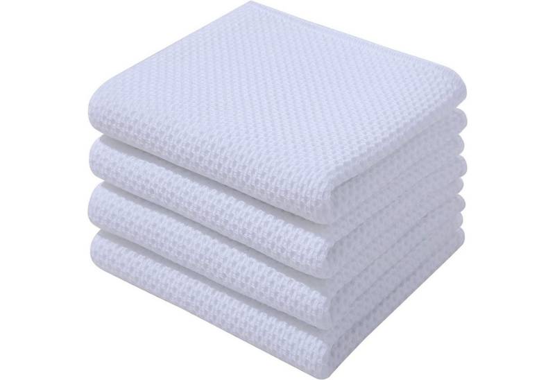HAUSS SPOLE Spültuch Geschirrtuch, (Spar-Set, 4-tlg/6-tlg),100% Baumwolle, (Geschirrtücher Geschirrtuch 4er oder 6er Set 34 x 34 cm oder 34 x 73cm, 4-tlg., Geschirr Küchen Tuch Tücher Handtücher Handtuch Küchenhandtuch), aus 100% Baumwolle von HAUSS SPOLE