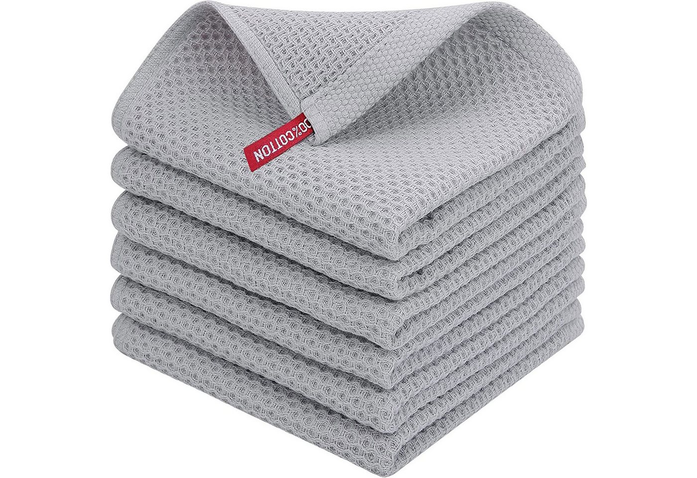 HAUSS SPOLE Spültuch Geschirrtuch, (Spar-Set, 4-tlg/6-tlg),100% Baumwolle, (Geschirrtücher Geschirrtuch 4er oder 6er Set 34 x 34 cm oder 34 x 73cm, 6-tlg., Geschirr Küchen Tuch Tücher Handtücher Handtuch Küchenhandtuch), aus 100% Baumwolle von HAUSS SPOLE