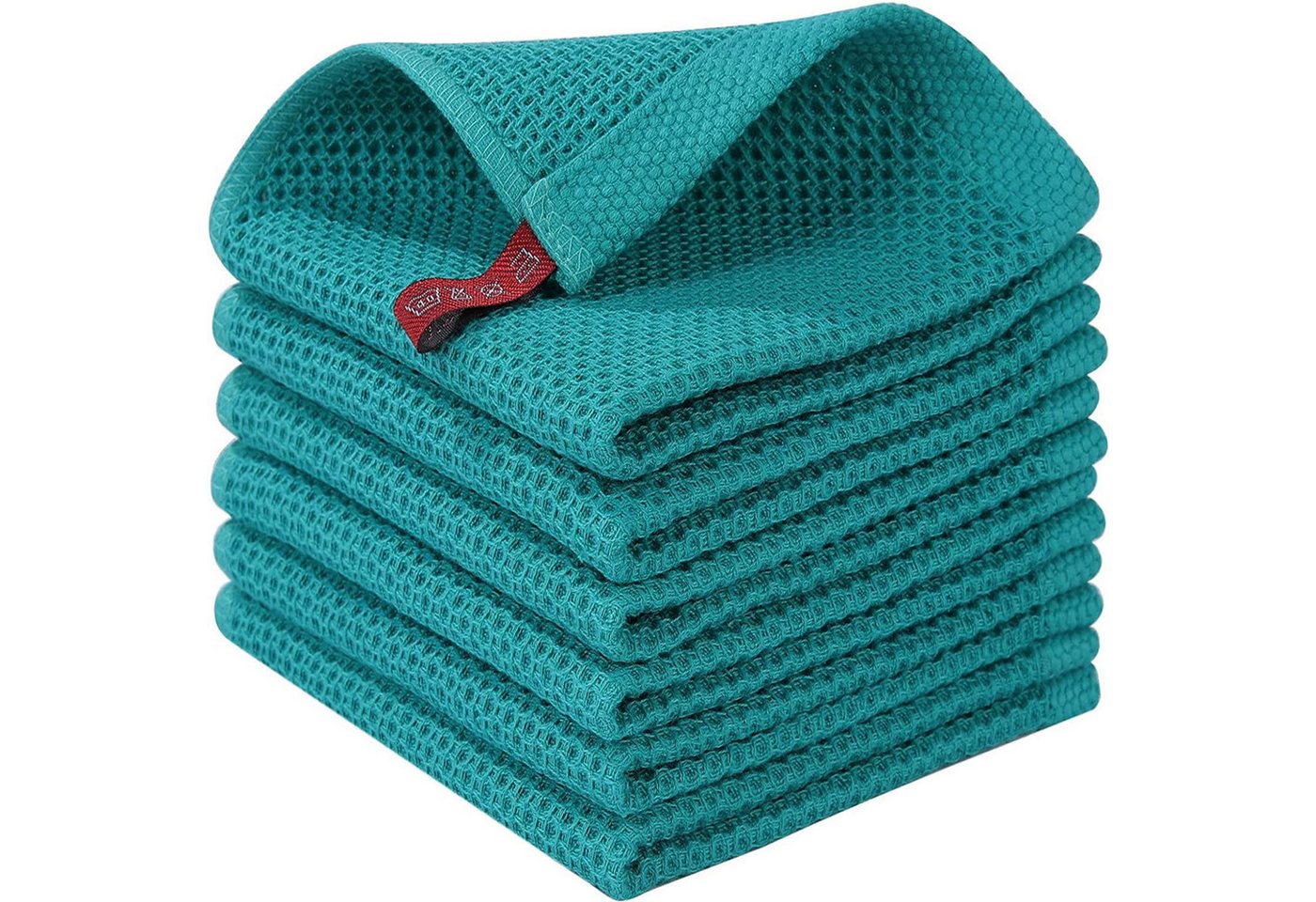 HAUSS SPOLE Spültuch Geschirrtuch, (Spar-Set, 4-tlg/6-tlg),100% Baumwolle, (Geschirrtücher Geschirrtuch 4er oder 6er Set 34 x 34 cm oder 34 x 73cm, 6-tlg., Geschirr Küchen Tuch Tücher Handtücher Handtuch Küchenhandtuch), aus 100% Baumwolle von HAUSS SPOLE