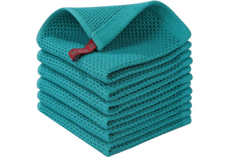 HAUSS SPOLE Spültuch Geschirrtuch, (Spar-Set, 4-tlg/6-tlg),100% Baumwolle, (Geschirrtücher Geschirrtuch 4er oder 6er Set 34 x 34 cm oder 34 x 73cm, 6-tlg., Geschirr Küchen Tuch Tücher Handtücher Handtuch Küchenhandtuch), aus 100% Baumwolle von HAUSS SPOLE