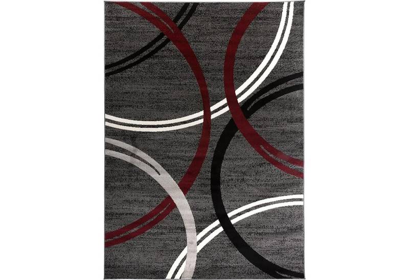 HAUSS SPOLE Teppich Plüsch Shaggy Carpet Moderner Teppich mit gewelltem Kreis-Design, rechteckig, 80x120cm von HAUSS SPOLE