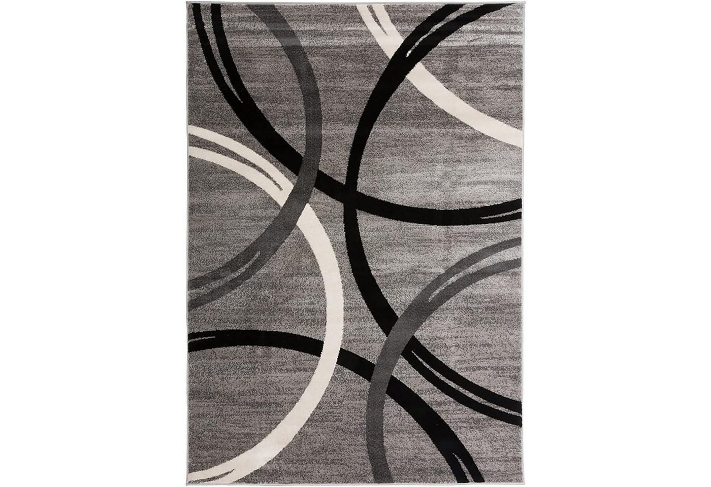 HAUSS SPOLE Teppich Plüsch Shaggy Carpet Moderner Teppich mit gewelltem Kreis-Design, rechteckig, 80x120cm von HAUSS SPOLE
