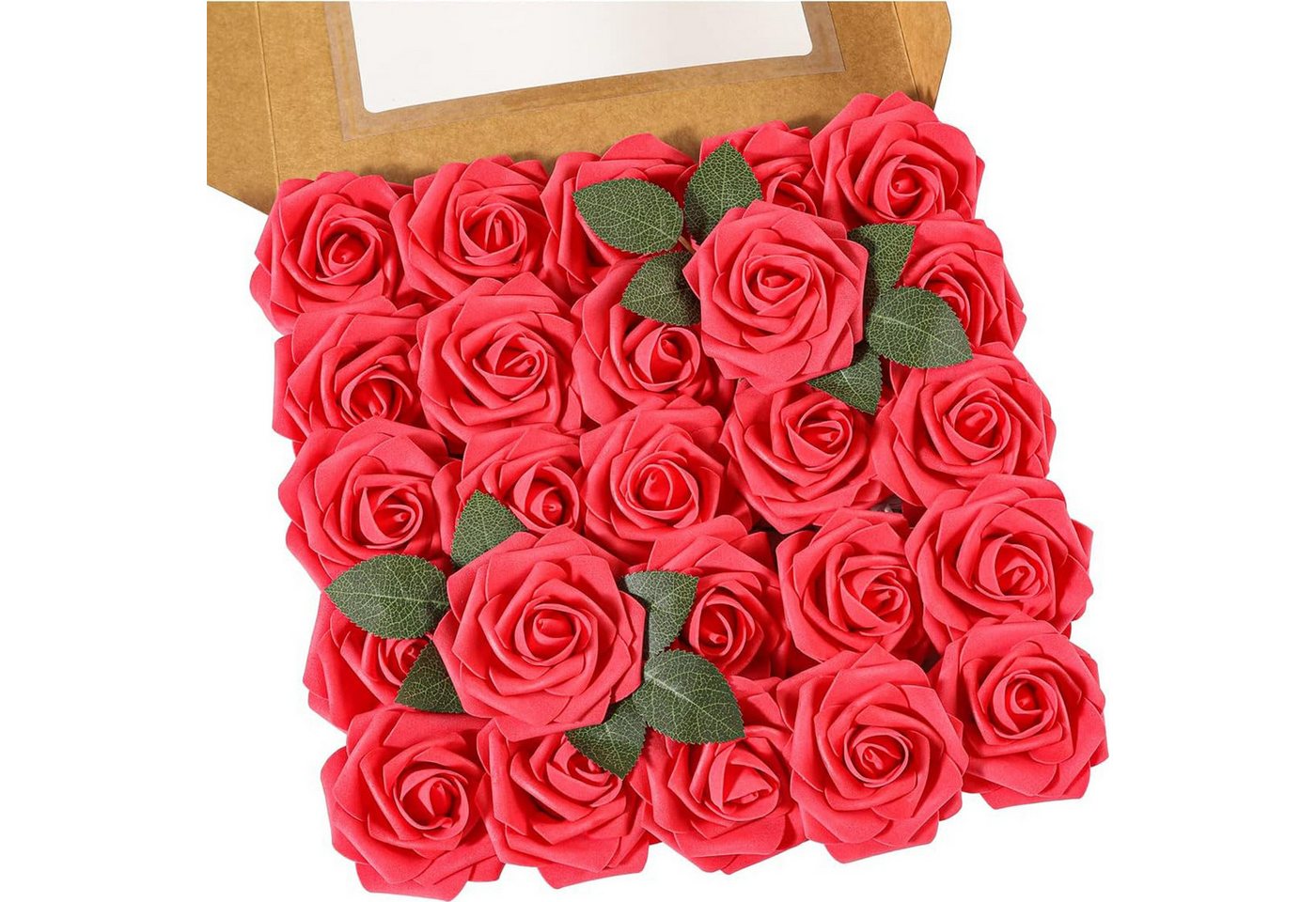 Kunstblume 25 künstliche Blumen aus Kunststoff Simulationsblumenkasten, HAUSS SPOLE, zur Hochzeitsdekoration, künstliche Blumen mit Stielen und Blättern Kunstblume 25 künstliche Blumen aus Kunststoff Simulationsblumenkasten, HAUSS SPOLE, zur Hochzeitsdekoration, künstliche Blumen mit Stielen und Blättern von HAUSS SPOLE