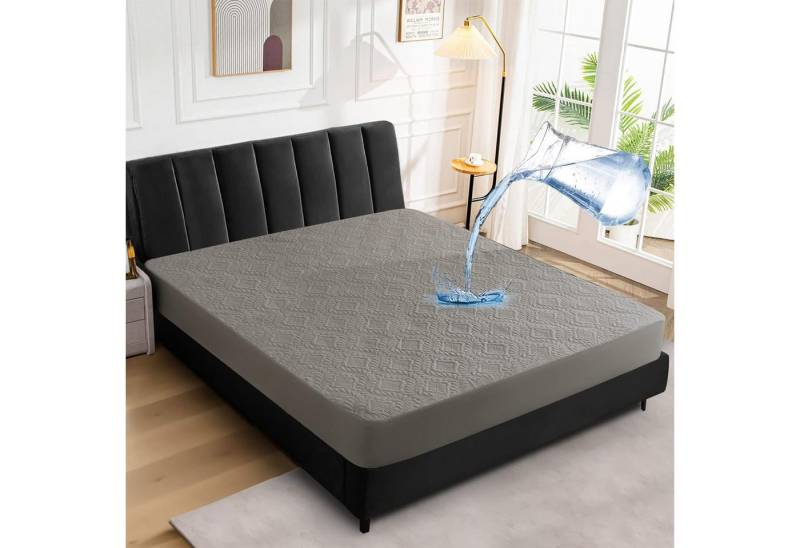 Matratzenauflage Baumwolle Atmungsaktive Matratzenschoner Matratzenauflage HAUSS SPOLE, Polyester + Baumwolle,100% Wasserdicht,vollständig eingewickelt von HAUSS SPOLE
