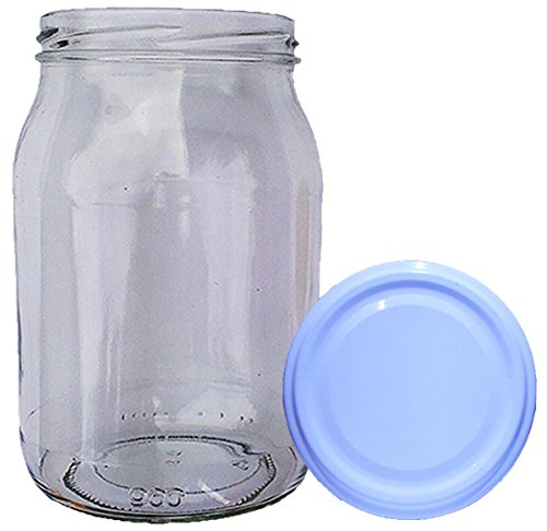 HAUSWIRT 32 Stück X 900ml Einmachgläser • Einkochgläser mit Schraubdeckel TO 82 mm Weiß • 8, 16, 32 Stück • Große Auswahl Verschiedene Größen und Farben HAUSWIRT 32 Stück X 900ml Einmachgläser • Einkochgläser mit Schraubdeckel TO 82 mm Weiß • 8, 16, 32 Stück • Große Auswahl Verschiedene Größen und Farben von HAUSWIRT