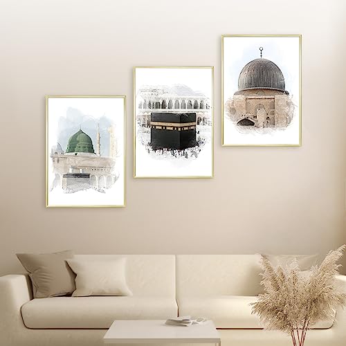 HAVA Artwork Holy Mosques Poster Set, Islamische Poster, Islamische Bilder, Islamische Dekoration, Islamische Geschenke, Bilderrahmen, Allah Wandbild HAVA Artwork Holy Mosques Poster Set, Islamische Poster, Islamische Bilder, Islamische Dekoration, Islamische Geschenke, Bilderrahmen, Allah Wandbild von HAVA Artwork