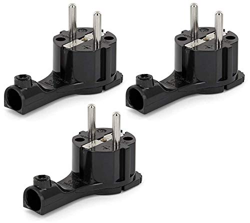 3er Pack, Schutzkontakt-Winkelstecker, Extra-Flach von HAVA