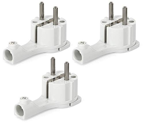 3er Pack, Schutzkontakt-Winkelstecker, Extra-Flach von HAVA