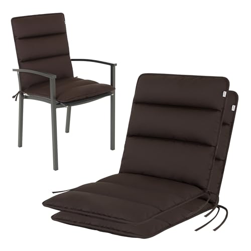 HAVE A SEAT Living Gartenstuhlauflagen 2er Set – Niedriglehner 100x48 cm – Ergonomisch & ca. 3 cm Dick – Wetterfest & Waschbar bis 95°C – Dunkelbraun | Serie Flair HAVE A SEAT Living Gartenstuhlauflagen 2er Set – Niedriglehner 100x48 cm – Ergonomisch & ca. 3 cm Dick – Wetterfest & Waschbar bis 95°C – Dunkelbraun | Serie Flair von HAVE A SEAT Living