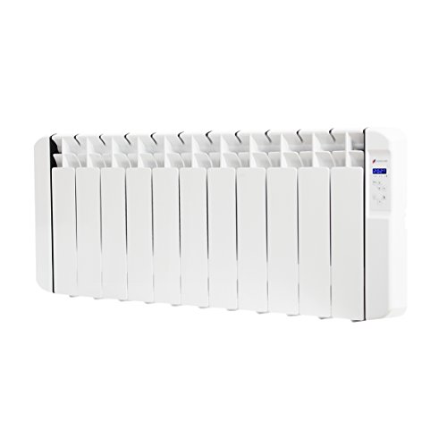 Haverland RC11BL - Heizkörper Elektroheizung Flüssigkeit 1250 W, Programmierbar, Ideal für enge Räume, Benutzung 1-6 Stunden, +/- 13-19m², Weiß von HAVERLAND