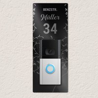 Håvn® Personalisiertes Klingelschild - Passend Für Ring Doorbell 2, 3, 4 | Acryl Namensschild Mit Gravur Haustür & Briefkasten von HAVNHOME