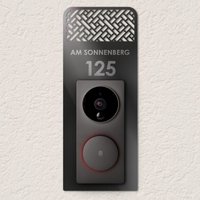 Håvn® Personalisiertes Klingelschild | Rund - Aqara Smart Video Doorbell G4 | Acryl Namensschild Mit Gravur Für Haustür & Briefkasten von HAVNHOME