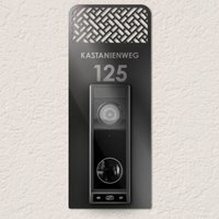 Håvn® Personalisiertes Klingelschild | Rund - Eufy E340 | Acryl Namensschild Mit Gravur Für Haustür & Briefkasten von HAVNHOME