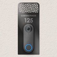 Håvn® Personalisiertes Klingelschild | Rund - Reolink Video Doorbell Wifi | Acryl Namensschild Mit Gravur Für Haustür & Briefkasten von HAVNHOME