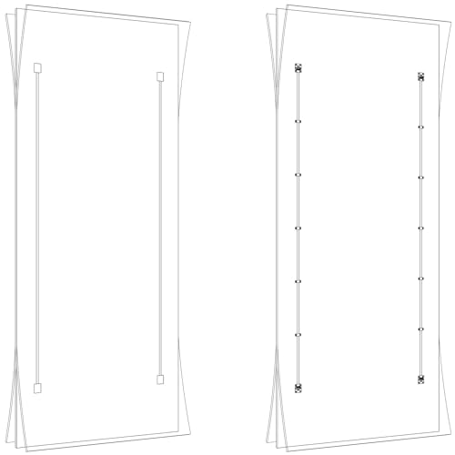 Ausrichtbeschlag für 1 Türe, Türhöhen 1215-1775 mm, Alu, schwarz eloxiert von HAWA