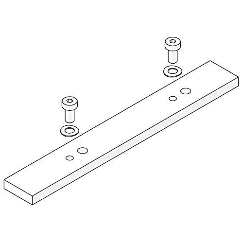 HAWA Folding Conepta 25 Verbindungsplatte zu Laufschiene (Schiebetürbeschlag), Aluminium eloxiert 70 mm von HAWA