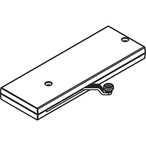 HAWA Combino Dämpfeinzug (Türdämpfer), Türgewicht 18-40kg - Mitnehmer breit, Kunststoff grau von HAWA