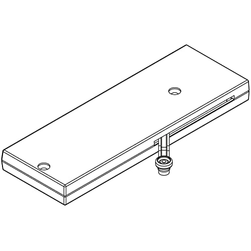 HAWA Combino Dämpfeinzug (Türdämpfer), Türgewicht 18-40kg - Mitnehmer schmal, Kunststoff grau von HAWA