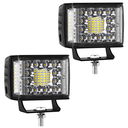 HAWEE 48W LED Arbeitslicht Nebelscheinwerfer Combo Lichtstrahl Flutlicht Scheinwerfer Dreiseitige Bestrahlung Fahrlicht für Off-Road Motorrad 4x4 Traktor LKW ATV SUV UTV Boot, 2er-Pack HAWEE 48W LED Arbeitslicht Nebelscheinwerfer Combo Lichtstrahl Flutlicht Scheinwerfer Dreiseitige Bestrahlung Fahrlicht für Off-Road Motorrad 4x4 Traktor LKW ATV SUV UTV Boot, 2er-Pack von HAWEE