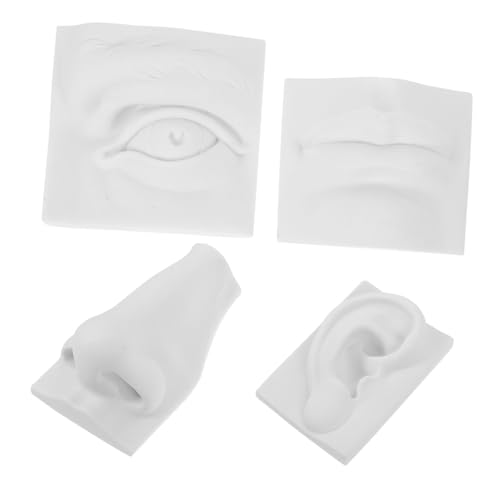 HAWILLOSCH Gipsskulptur Zur Darstellung Von Gesichtszügen Übungsmodell Für Zeichnung Lehrmittel Aus Gips Skizzenform Für Kunststudium Modell Für Gesichtsdarstellung von HAWILLOSCH