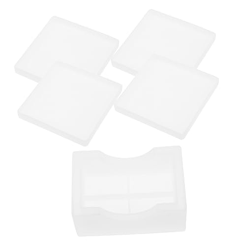 HAWILLOSCH 1 Satz Untersetzerform Formen Für Epoxidharz Diy Formen Untersetzer Silikonform Handgefertigte Silikonformen Epoxidformen Silikon Kieselgel Weiß von HAWILLOSCH
