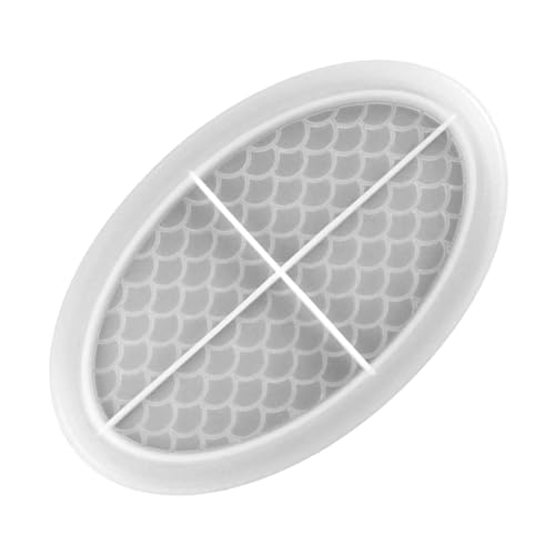 HAWILLOSCH 1 Stück Kristall-epoxy-form Groß Platte Tablett Schalenform Weiß Kieselgel HAWILLOSCH 1 Stück Kristall-epoxy-form Groß Platte Tablett Schalenform Weiß Kieselgel von HAWILLOSCH