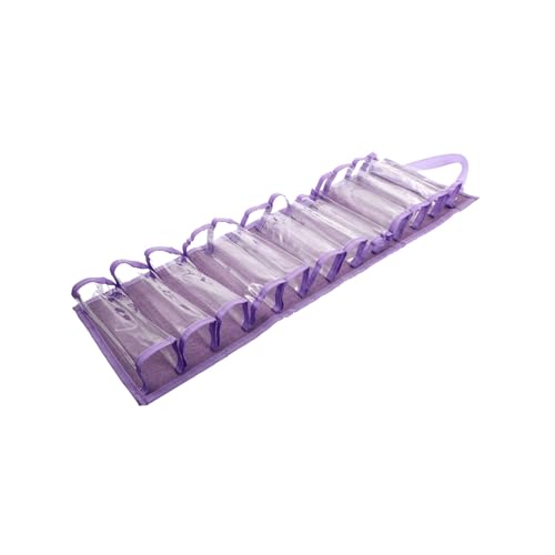 HAWILLOSCH 1 Stück Rolle Rolltor-aufhängetasche Gestell Veranstalter Tür Hängend Vinyl Record Organizer Vinyl-Organizer-aufbewahrungshandwerk Vinylständer Oxford-Stoff Violett von HAWILLOSCH