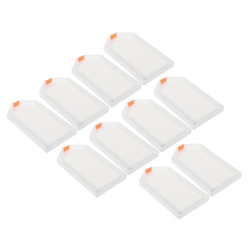 HAWILLOSCH 10 Stück Bohrwerkzeug Tabletts Diamantkunstperlenschale Nail-Art-Tablett Diamanttablett Tablett mit Diamantstickerei Diamantstich-Sortierfach Diamant-Stich-Fach Plastik Weiß von HAWILLOSCH
