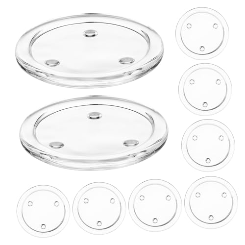 HAWILLOSCH 10 Stück Glas paletten Tabletts Dekorationstablett Essen Kerzenplatte Kernstück für kerzenhalter Duftkerzentablett dekoratives Kerzentablett Glasschale Glasplatten HAWILLOSCH 10 Stück Glas paletten Tabletts Dekorationstablett Essen Kerzenplatte Kernstück für kerzenhalter Duftkerzentablett dekoratives Kerzentablett Glasschale Glasplatten von HAWILLOSCH