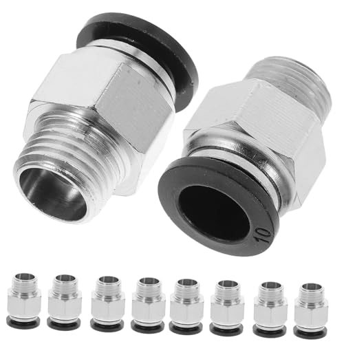 HAWILLOSCH 10 Stück Teiliges Pneumatisches Push To Connect Steckverbinder Gerade Ausführung aus Robustem Material Schnelle Montage Präzise Gefertigt Vielseitig Einsetzbar für von HAWILLOSCH
