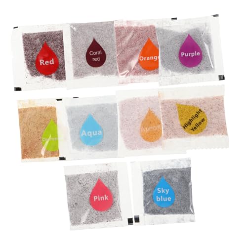 HAWILLOSCH 10 Stück Tie Dye Pigmente für Selbstgemacht Batik Buntes Färbepulver für Stoffe Kinder Erwachsene für T-Shirts Taschen Kissen Färbekraft von HAWILLOSCH