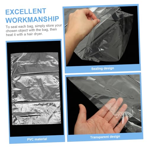 HAWILLOSCH 100 Stück Schrumpffolienbeutel Transparent aus Strapazierfähigem PVC Hitzebeständige Schrumpftüten für Schuhe Flaschen Kerzen DIY Verpackung Sichere Lagerung HAWILLOSCH 100 Stück Schrumpffolienbeutel Transparent aus Strapazierfähigem PVC Hitzebeständige Schrumpftüten für Schuhe Flaschen Kerzen DIY Verpackung Sichere Lagerung von HAWILLOSCH