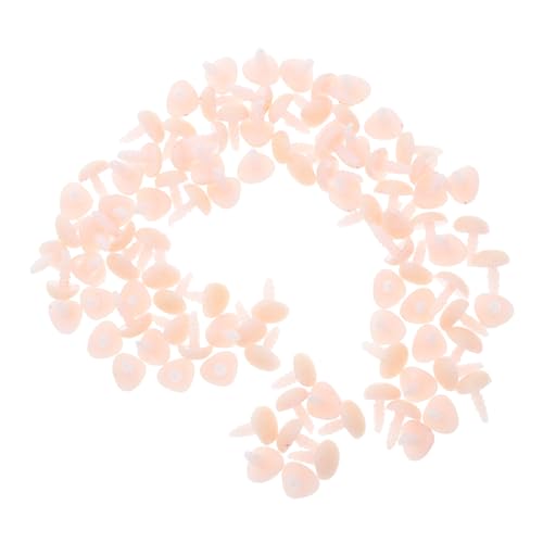 HAWILLOSCH 100 Stück Sicherheitsnasen Kunststoff Dreieckige Plüschtiere Nasen für Häkeltier Kuscheltiere DIY Handarbeit Basteln Zubehör für Mini Hasen Bären von HAWILLOSCH