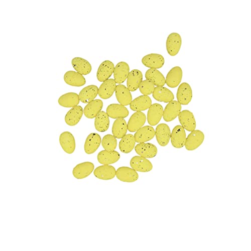 HAWILLOSCH 100 Stück künstliche Vogeleier Taube gefälscht Mini Schaum Yellow von HAWILLOSCH