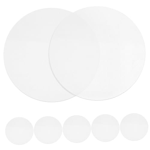 HAWILLOSCH 10Stücke Transparente Acrylplatten Runde Bastelscheiben für DIY Projekte Langlebige Kunststoffrohlinge zum Dekorieren für Kreative Anwendungen von HAWILLOSCH